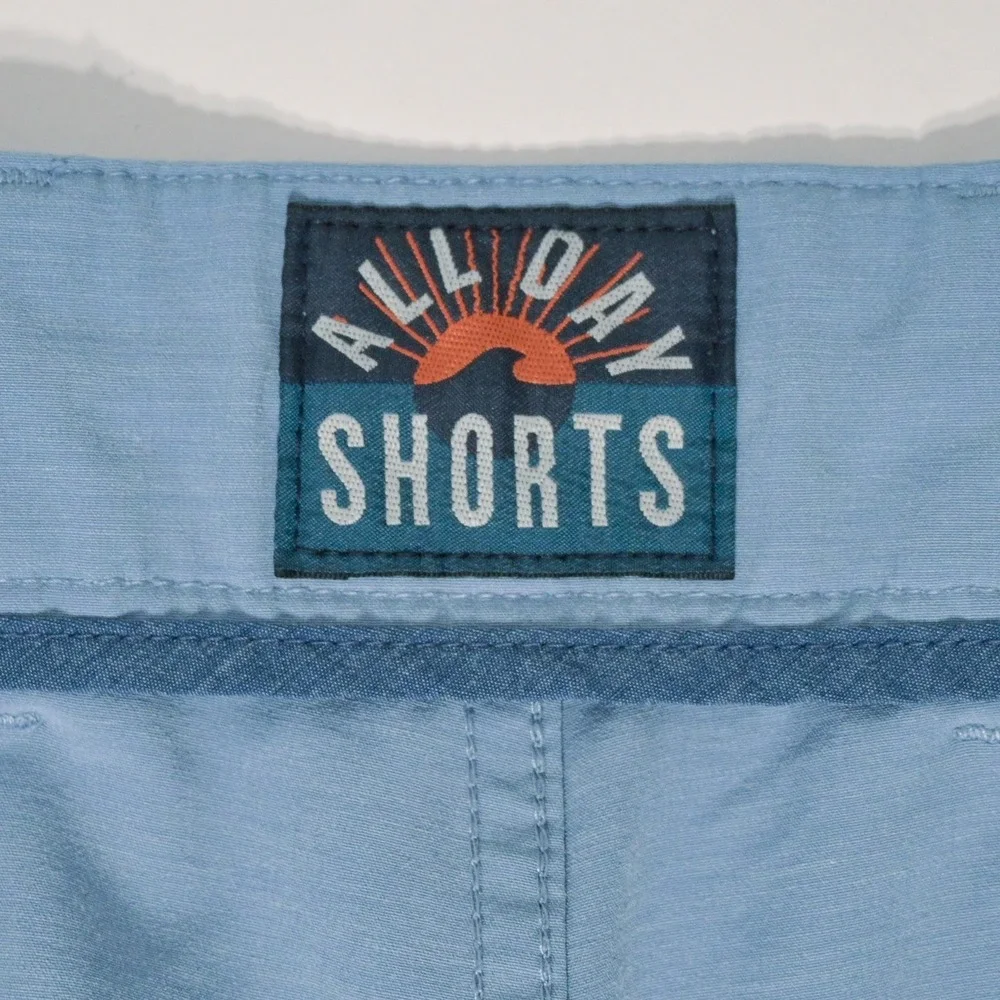 Faherty All Day Shorts Mens 40 Blue Hybrid Performance Chino Outdoor Casual